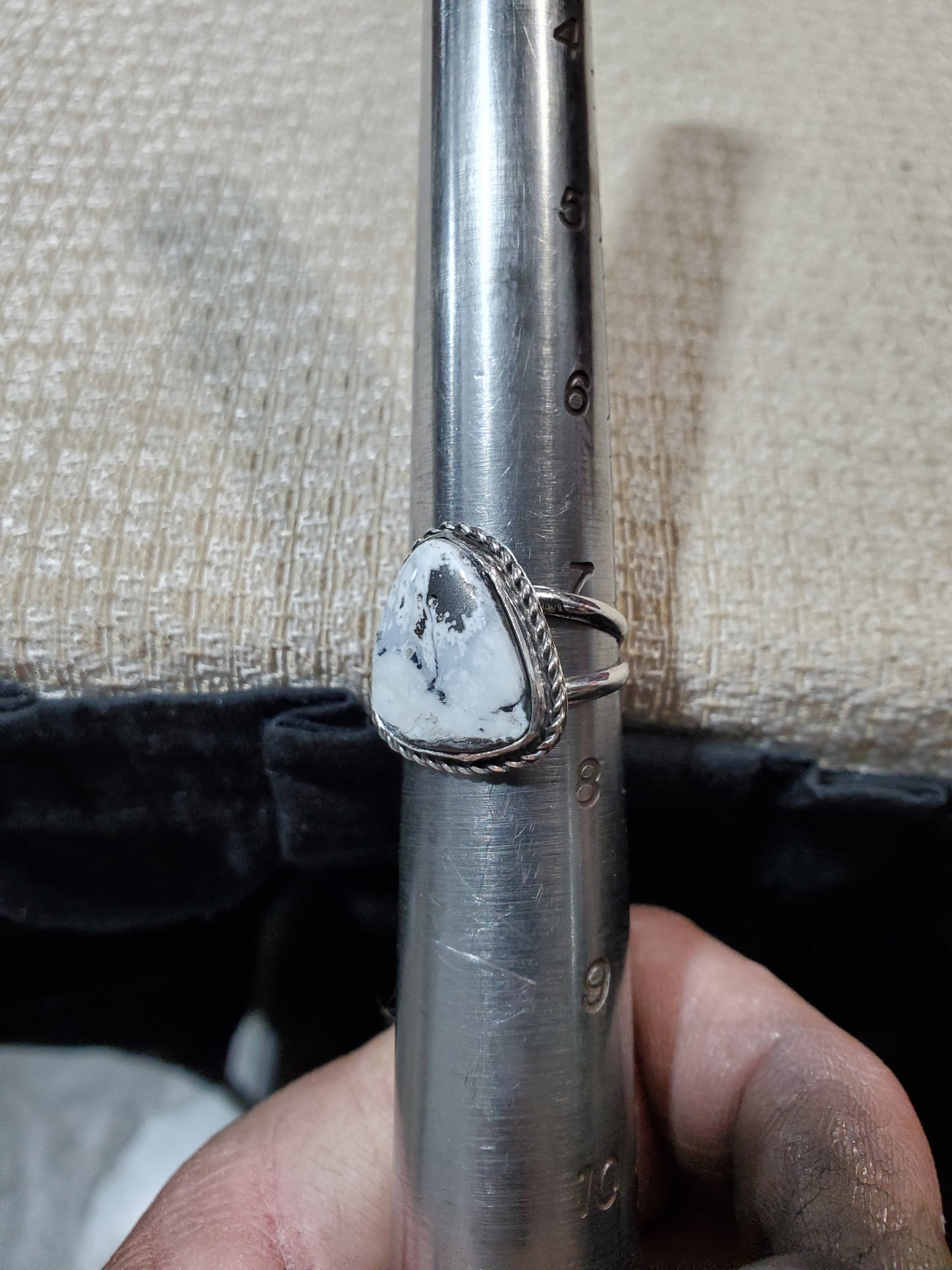 White Buffalo ring size 7.5