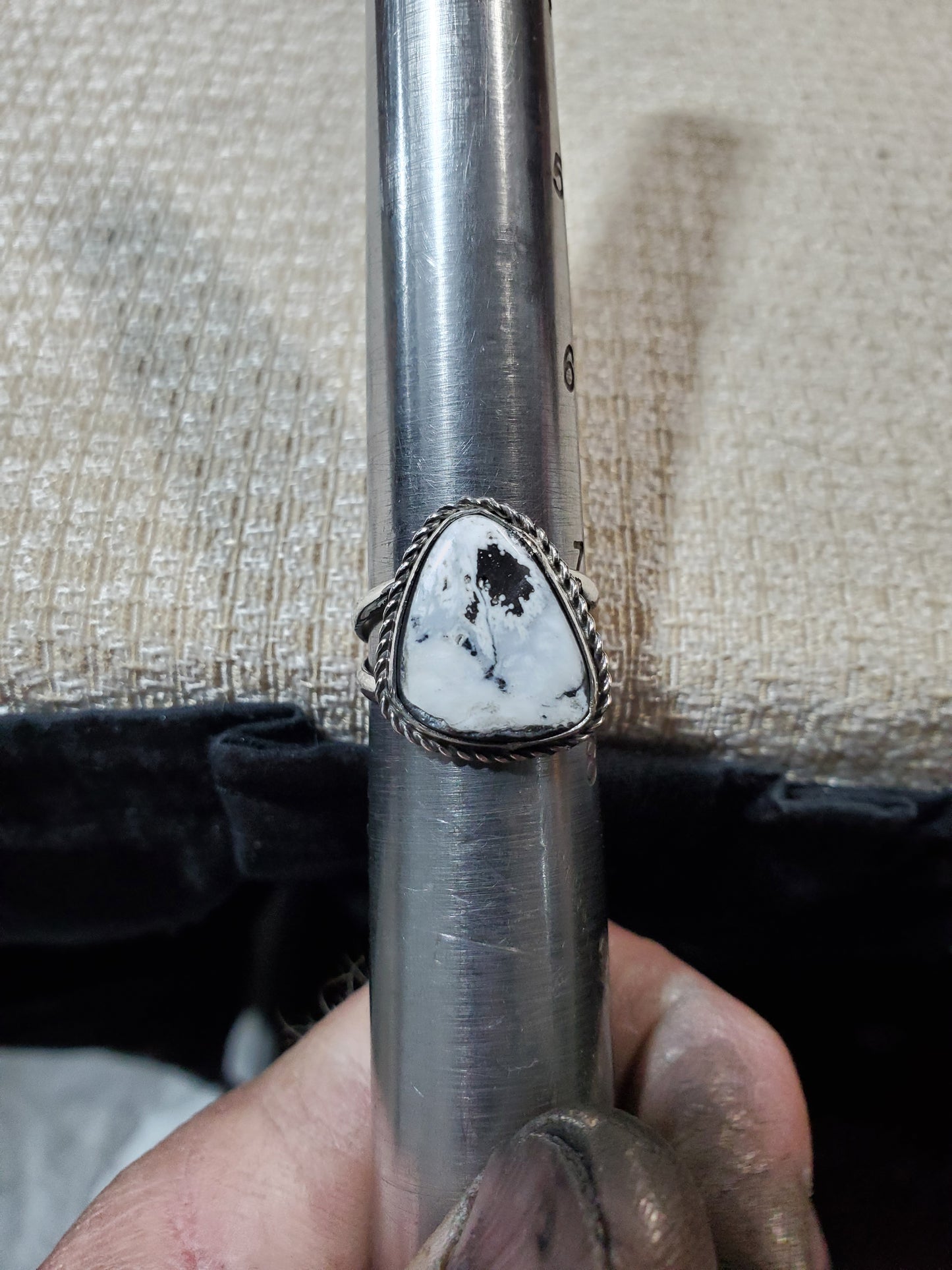 White Buffalo ring size 7.5