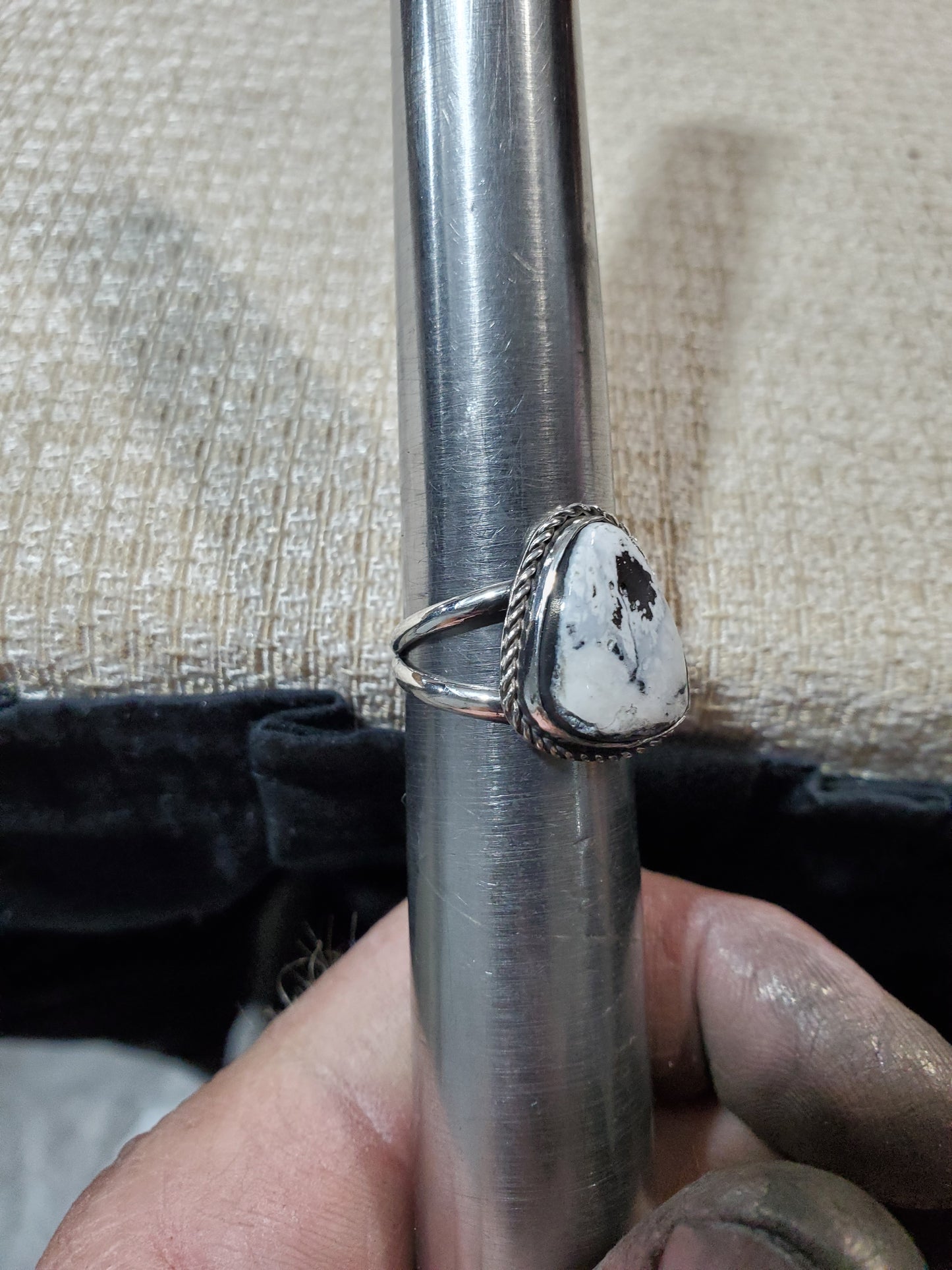 White Buffalo ring size 7.5